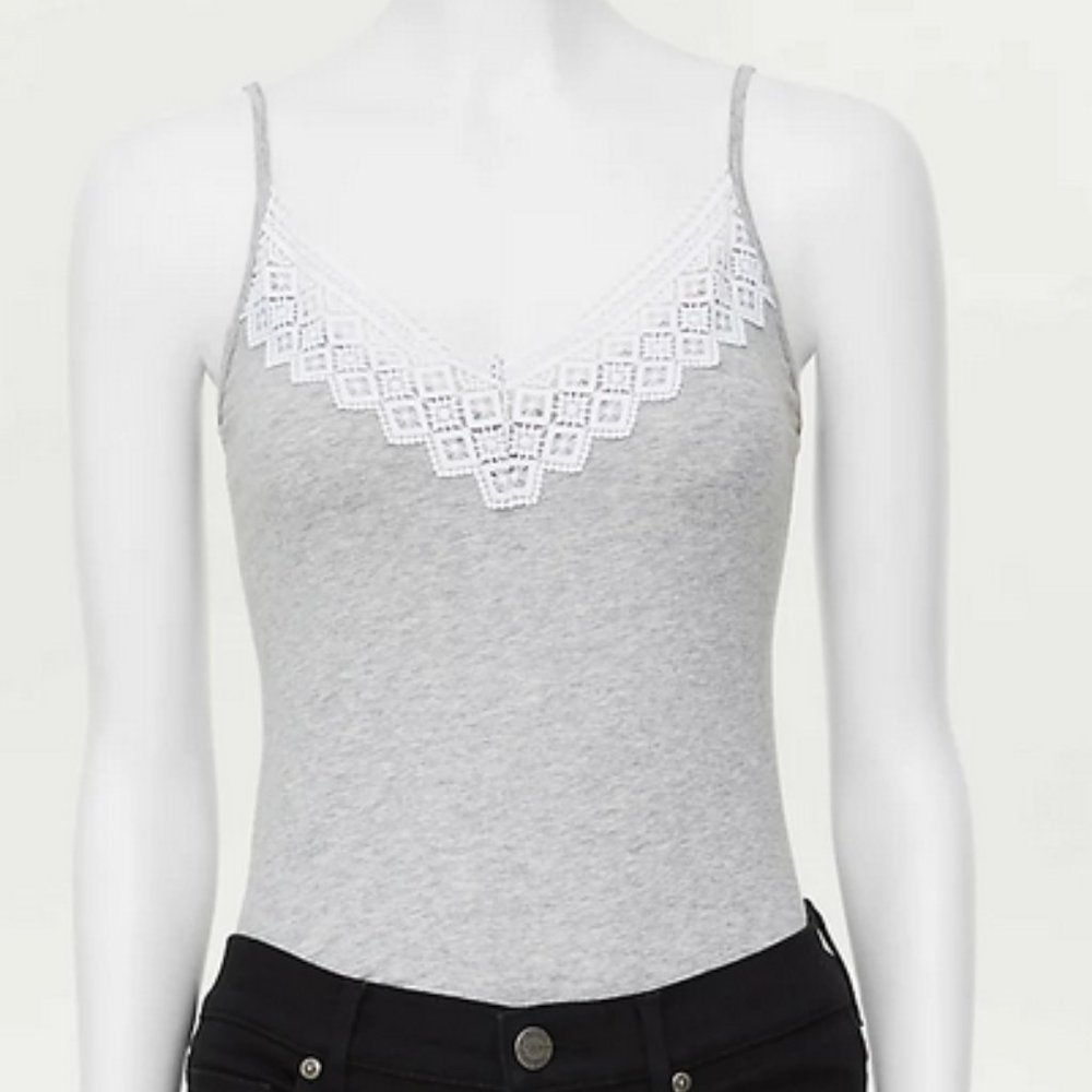 NWT LOFT Lace Trim V-Neck Cami